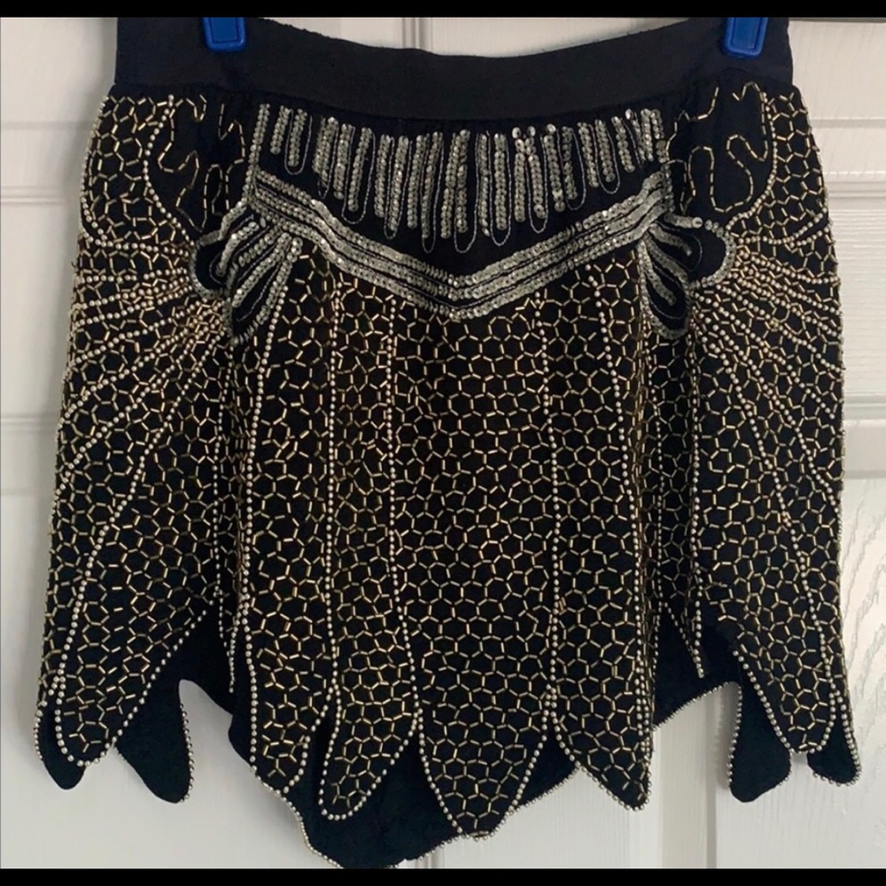 Beautiful beaded Free People skirt. Size S